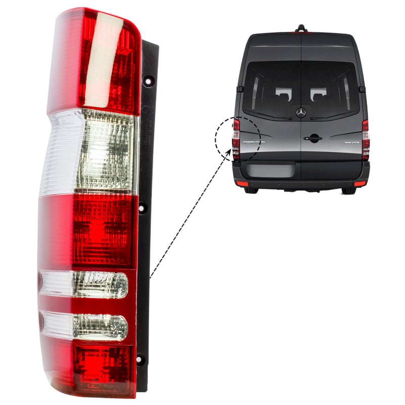LONGLING Passenger Right Side Tai Light Rear Lamp Without Circuit Fit Dodge Freightliner Mercedes Sprinter 2007-2014 - Image 4